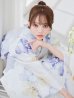 画像18: 【予約 / 7月上旬発送予定】セパレートシャーベットフラワー牡丹浴衣【浴衣4点セット 浴衣/帯/下駄】OBI-g-500-kj-8-GY / HIMO-900-yn-3-GYxGD / HEKO-800-sb-5-W / YA-1016-kj-GY / GETA-01-kj-3-IV / [/OF01]