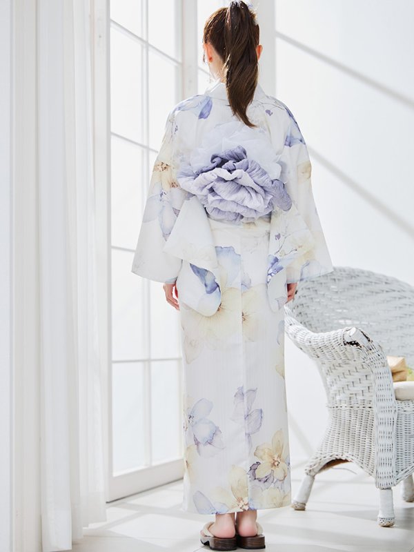 画像20: 【即日発送】セパレートタイプ シャーベットフラワー牡丹浴衣【浴衣4点セット 浴衣/帯/下駄】[YMT]