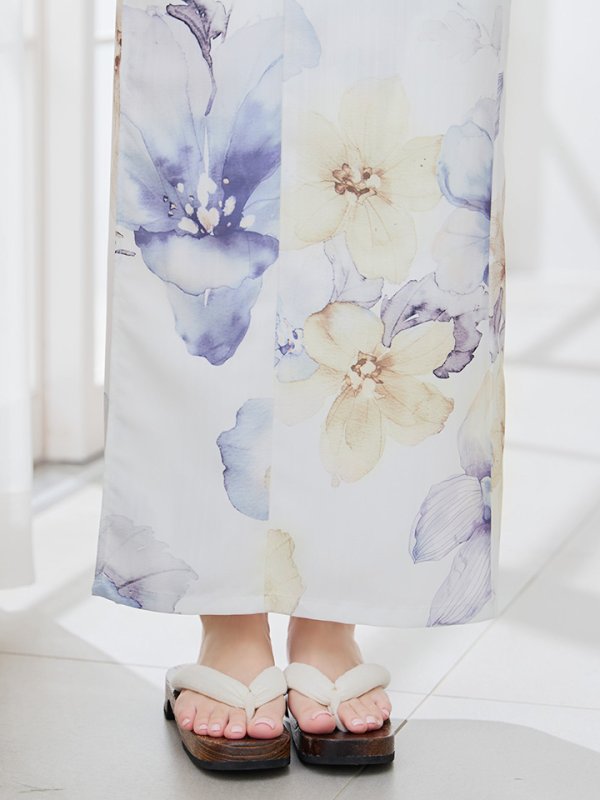 画像22: 【即日発送】セパレートタイプ シャーベットフラワー牡丹浴衣【浴衣4点セット 浴衣/帯/下駄】[YMT]