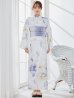 画像4: 【予約 / 7月上旬発送予定】セパレートシャーベットフラワー牡丹浴衣【浴衣4点セット 浴衣/帯/下駄】OBI-g-500-kj-8-GY / HIMO-900-yn-3-GYxGD / HEKO-800-sb-5-W / YA-1016-kj-GY / GETA-01-kj-3-IV / [/OF01]
