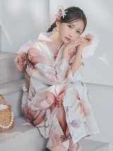 送料無料！セパレートスウィートピンクコスモス浴衣【浴衣３点セット 浴衣/帯/下駄】[OF04]【予約 / 4月上旬発送予定】