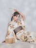 画像9: 【即日発送】送料無料！1人で簡単に着られる！ワンピース / セパレート浴衣セット　ホワイトエレガントフラワー浴衣【浴衣4点セット 浴衣/帯/下駄】[OF04] (9)