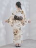 画像22: 【即日発送】送料無料！1人で簡単に着られる！ワンピース / セパレート浴衣セット　ホワイトエレガントフラワー浴衣【浴衣4点セット 浴衣/帯/下駄】[OF04] (22)