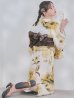 画像12: 送料無料！1人で簡単に着られる！ワンピース / セパレート浴衣セット　ホワイトエレガントフラワー浴衣【浴衣4点セット 浴衣/帯/下駄】[OF04]【予約 / 5月下旬発送予定】 (12)