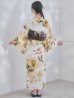 画像18: 送料無料！1人で簡単に着られる！ワンピース / セパレート浴衣セット　ホワイトエレガントフラワー浴衣【浴衣4点セット 浴衣/帯/下駄】[OF04]【予約 / 5月下旬発送予定】 (18)