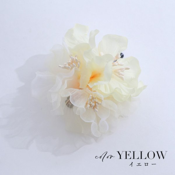 画像5: 【即日発送】【浴衣小物】シアートリプルフラワー【3カラー】[YMT]