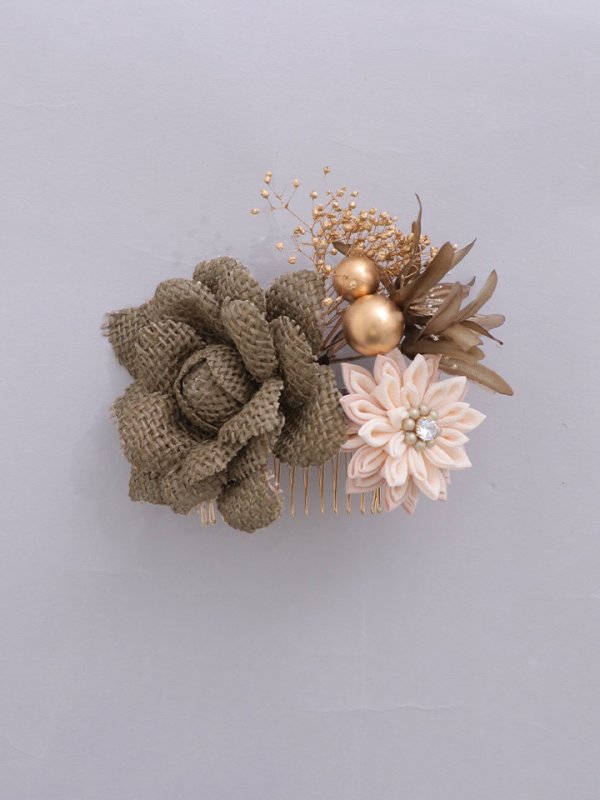 画像3: 【浴衣小物】小花とクリアフラワーコサージュ【1カラー】