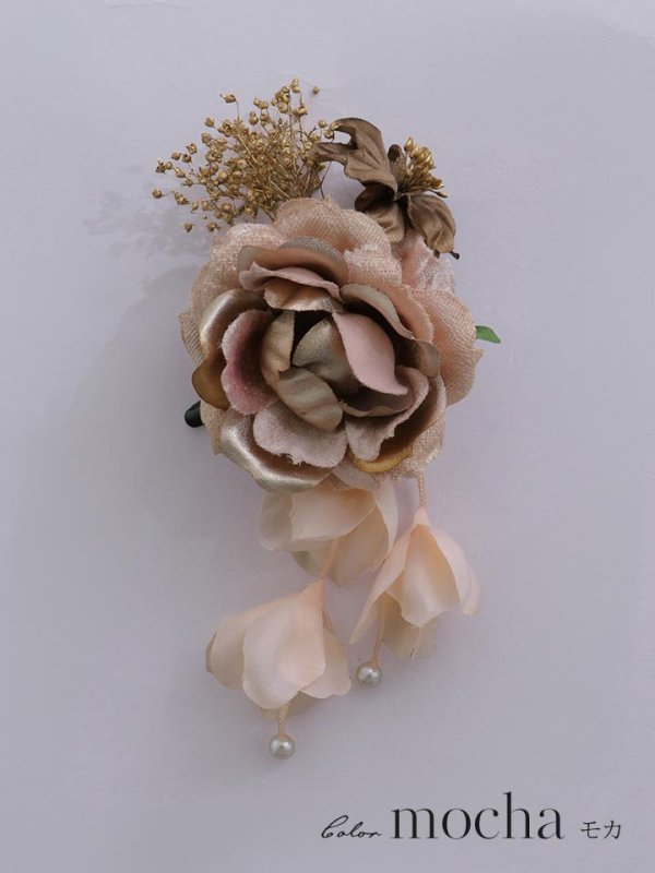 画像10: 【浴衣小物】アンティークフラワーコサージュ【3カラー】