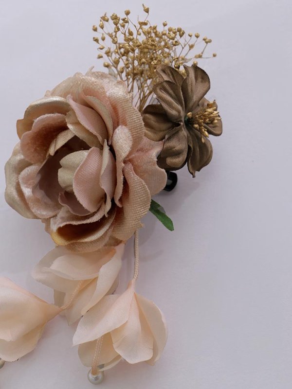 画像11: 【浴衣小物】アンティークフラワーコサージュ【3カラー】