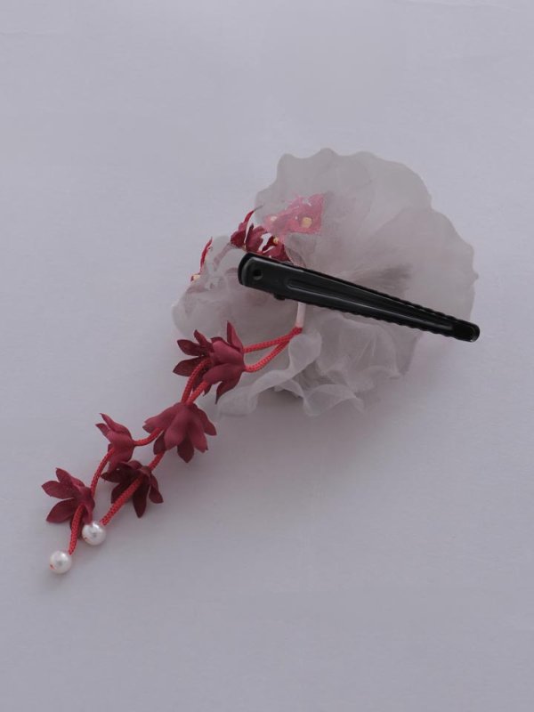 画像4: 【浴衣小物】しだれ小花付き和花コサージュ【1カラー】