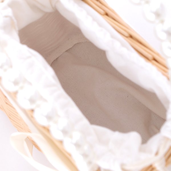 画像5: パール台形型カゴバッグ[YMT]