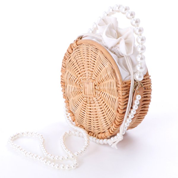 画像6: パールラウンドカゴバッグ[YMT]