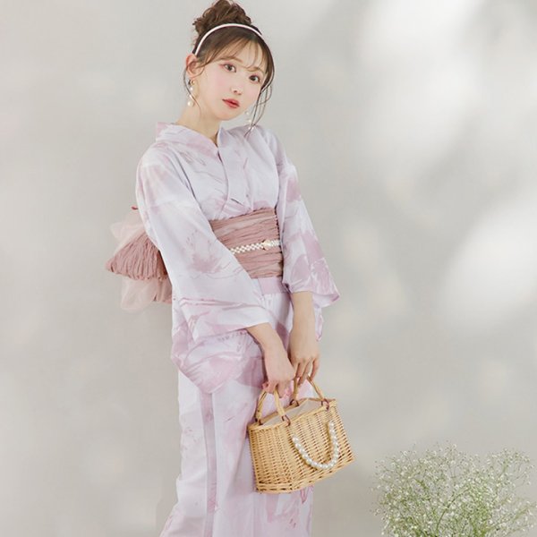 画像5: パール付きラタン編み台形カゴバッグ[HC02]