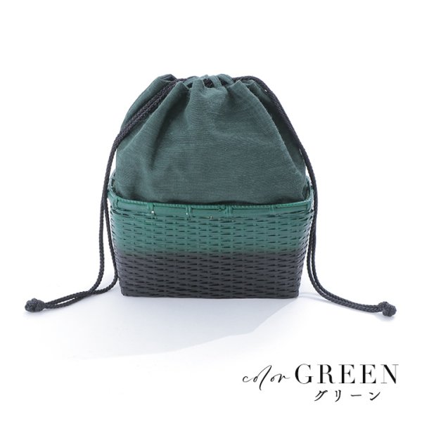 画像4: 【浴衣小物/かごバック】カゴ巾着【4カラー】[YMT]