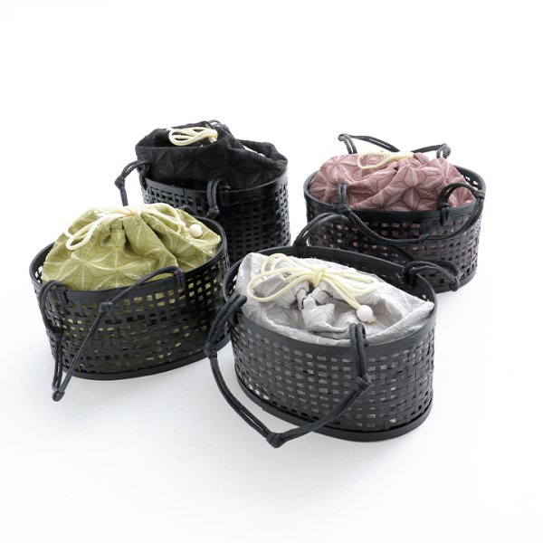 画像3: 竹編み丸型カゴバッグ/4カラー[OF03]