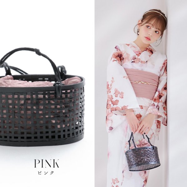 画像6: 竹編み丸型カゴバッグ/4カラー[OF03]