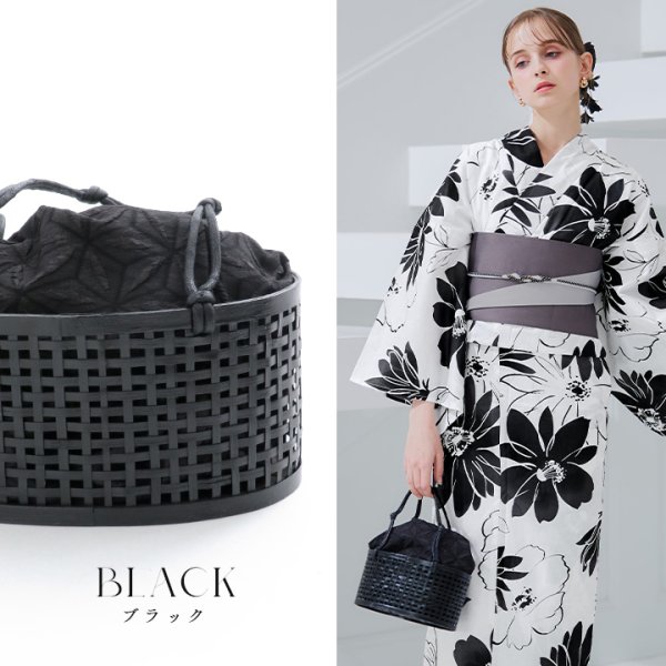 画像7: 竹編み丸型カゴバッグ/4カラー[OF03]