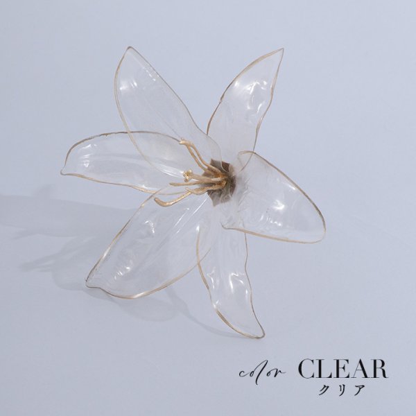 画像5: 【浴衣小物】クリアフラワーコサージュ【2カラー】[HC02]