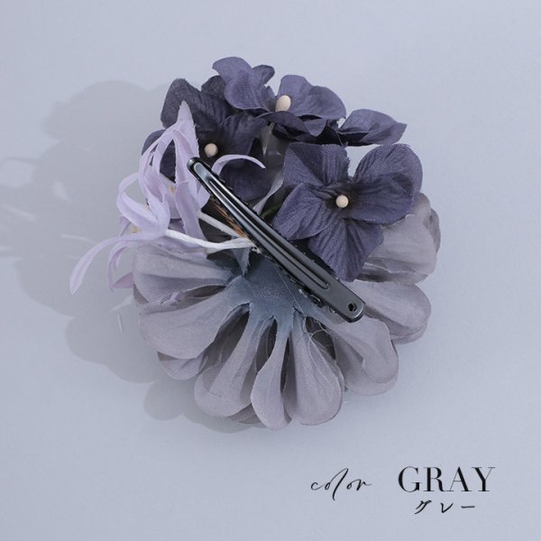 画像13: 【浴衣小物】3連フラワーコサージュ【3カラー】[HC02]
