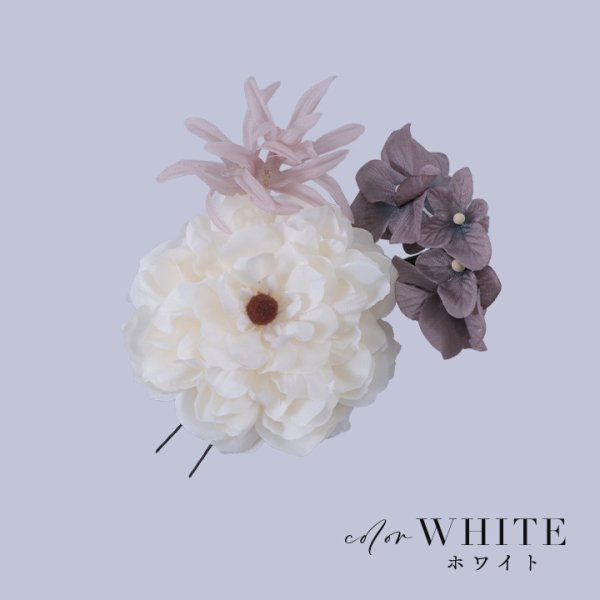 画像9: 【即日発送】【浴衣小物】フラワーコサージュ3点セット【5カラー】[HC02]