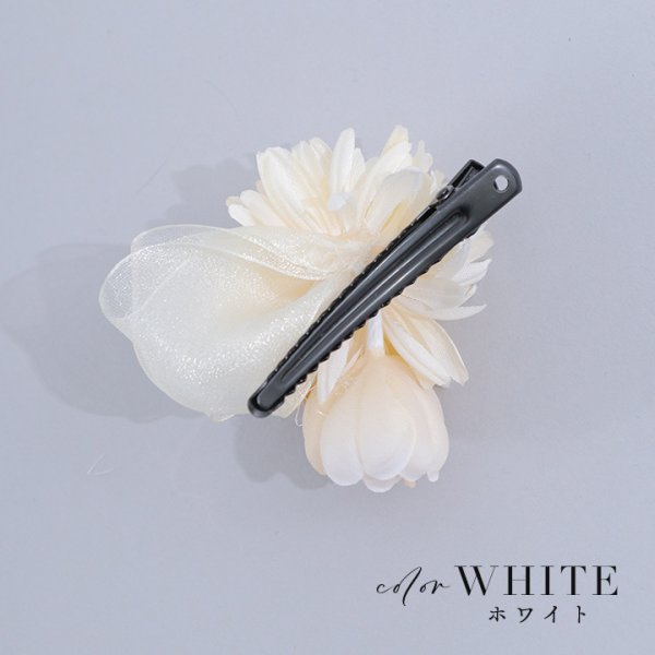 画像4: 【浴衣小物】パール付きフラワーコサージュ【2カラー】[HC02]