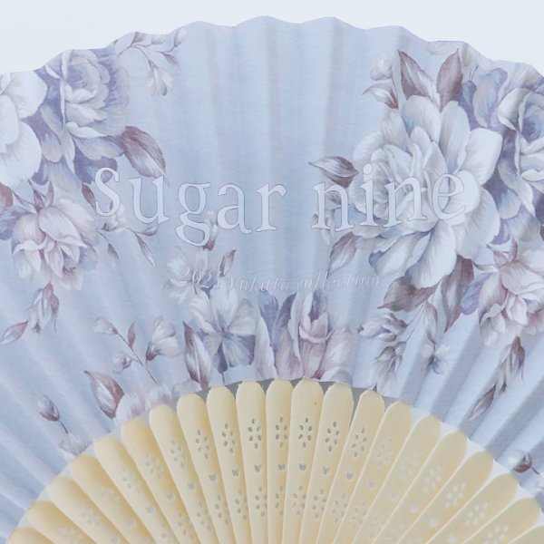 画像6: 【即日発送】【浴衣小物/扇子】フラワー柄扇子【4カラー】[YMT]