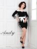 画像9: 【ANDY/アンディ】七分袖/ フラワーレース/ バイカラー/ タイト/ ミニドレス/ キャバドレス[OF05]