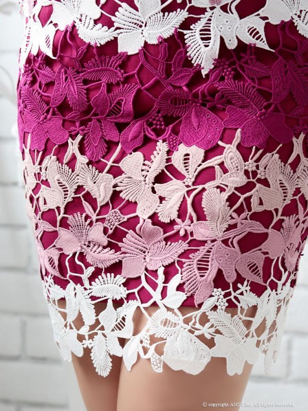 画像7: 【an/アン】 レース/ リボンベルト付き/半袖/タイト/ ミニドレス/ キャバドレス[OF05]