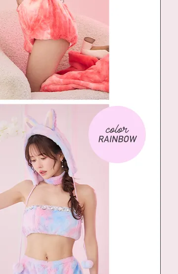 #ふわもこ #パステル でバズる、6色バニーセットアップ。