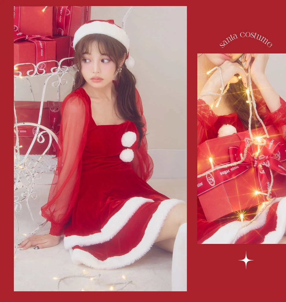 チュールシアーフレアサンタコスプレ1