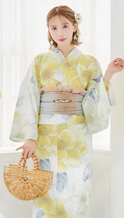 三上悠亜イエローミント浴衣