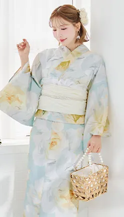 三上悠亜イエローミント浴衣
