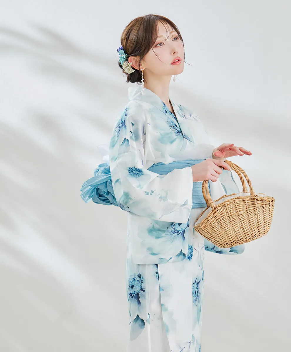 セパレート水彩フラワー浴衣1