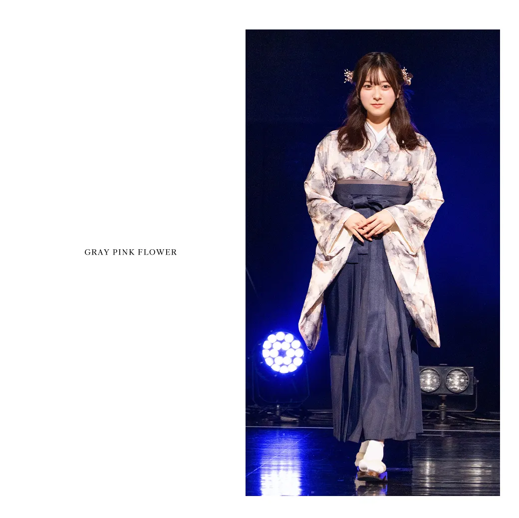 2025WINTER GAKUSEI RUNWAY 袴ステージランウェイレポート43