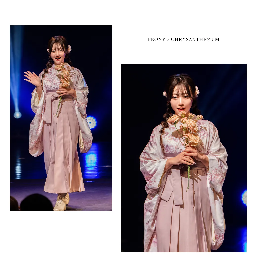 2025WINTER GAKUSEI RUNWAY 袴ステージランウェイレポート23