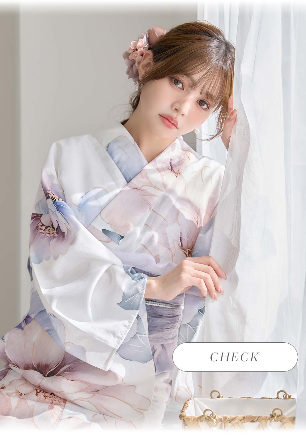 ちぃぽぽ(吉木千沙都)ちゃん着用 彩華グラデーション牡丹浴衣1