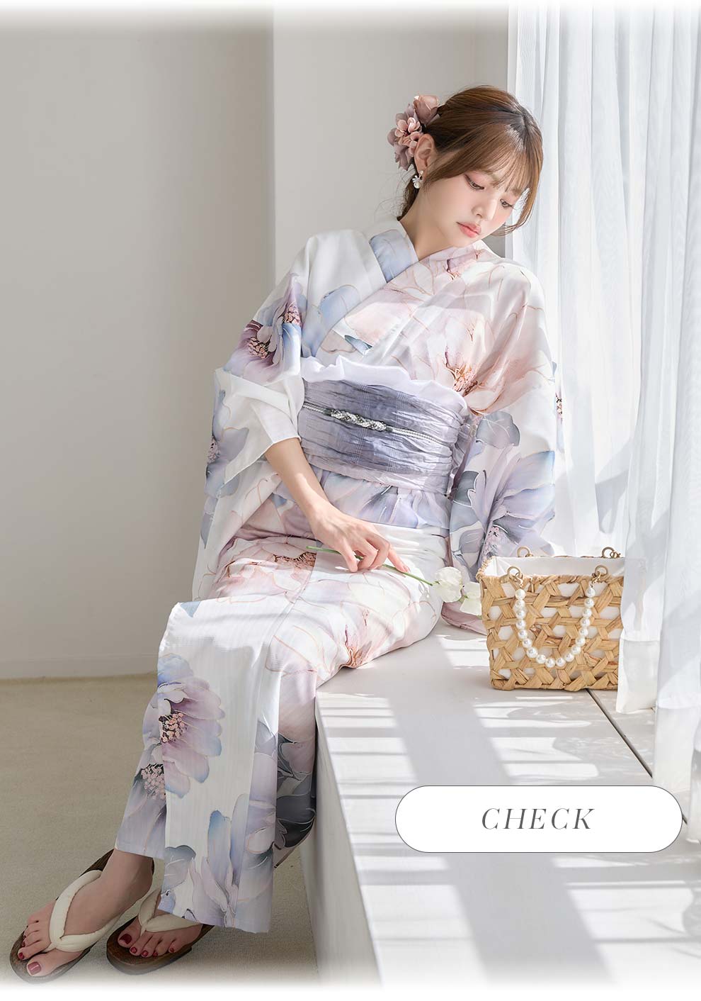 ちぃぽぽ(吉木千沙都)ちゃん着用 彩華グラデーション牡丹浴衣3