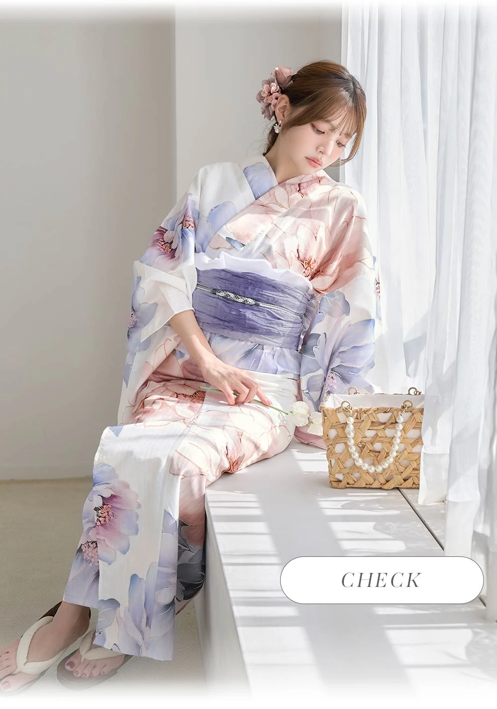 ちぃぽぽ(吉木千沙都)ちゃん着用 彩華グラデーション牡丹浴衣3