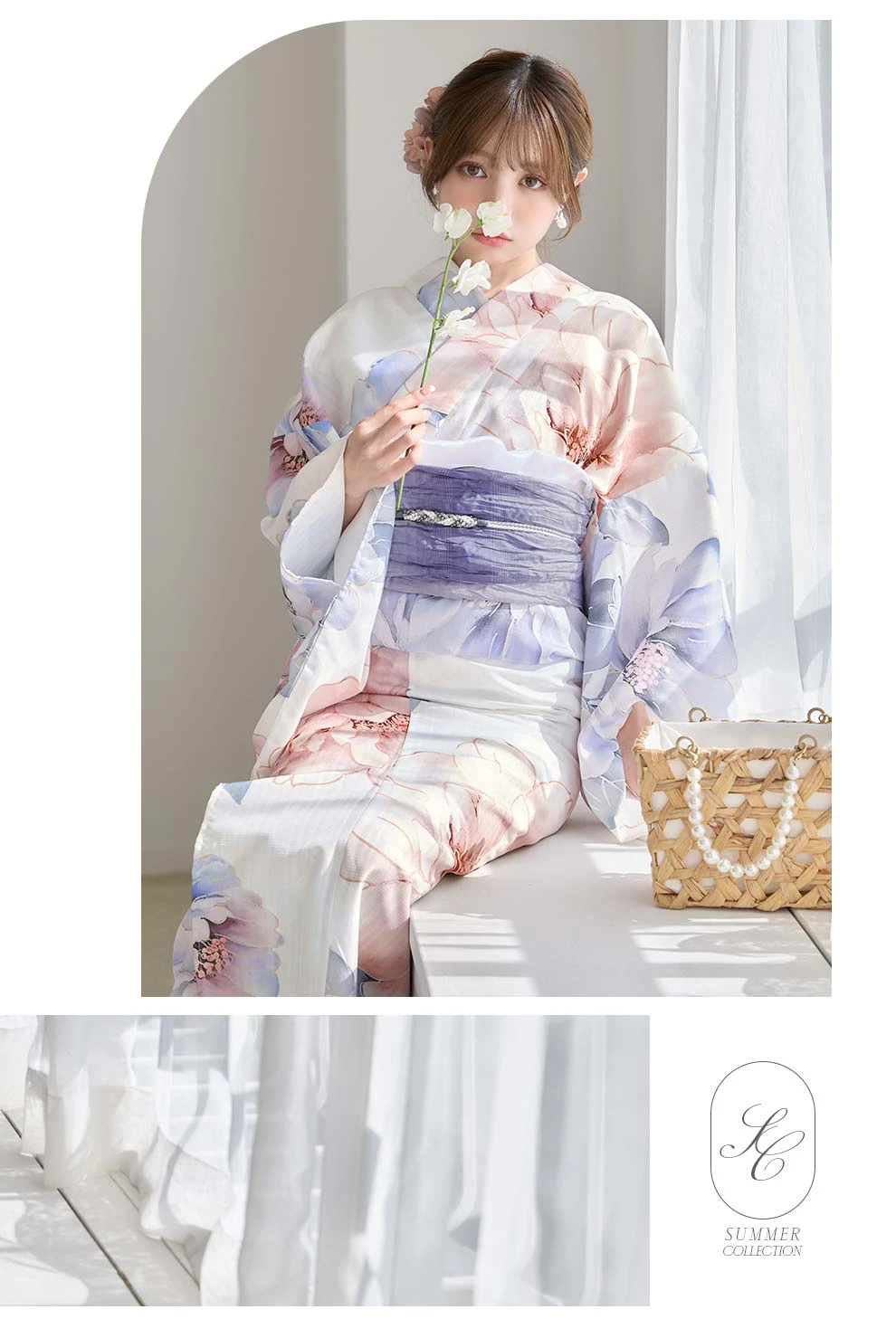 ちぃぽぽ(吉木千沙都)ちゃん着用 彩華グラデーション牡丹浴衣5