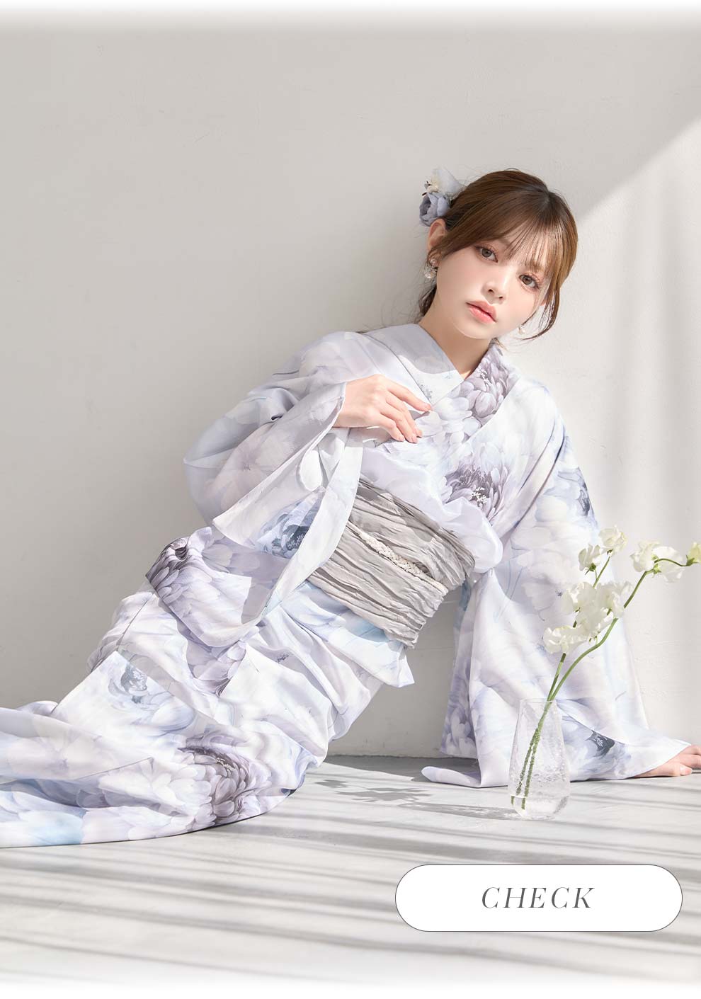 ちぃぽぽ(吉木千沙都)ちゃん着用 ニュアンスブルー浴衣1