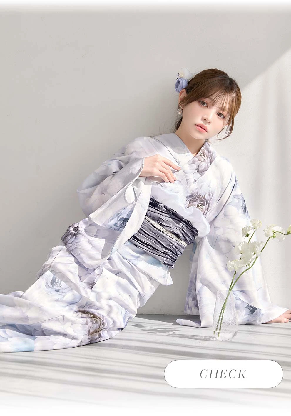 ちぃぽぽ(吉木千沙都)ちゃん着用 ニュアンスブルー浴衣1