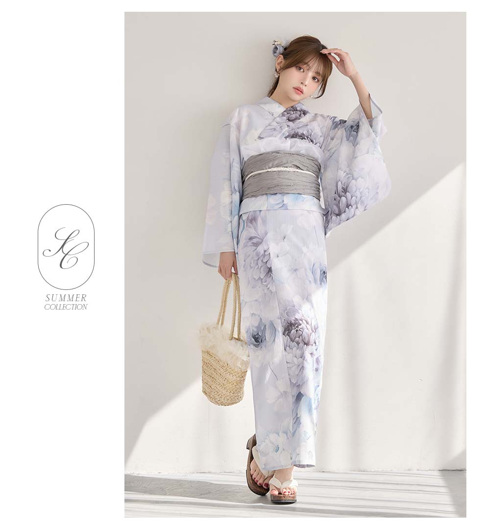 ちぃぽぽ(吉木千沙都)ちゃん着用 ニュアンスブルー浴衣5