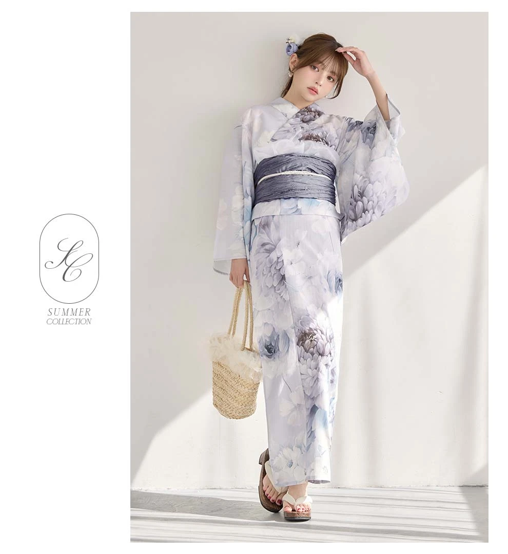 ちぃぽぽ(吉木千沙都)ちゃん着用 ニュアンスブルー浴衣5