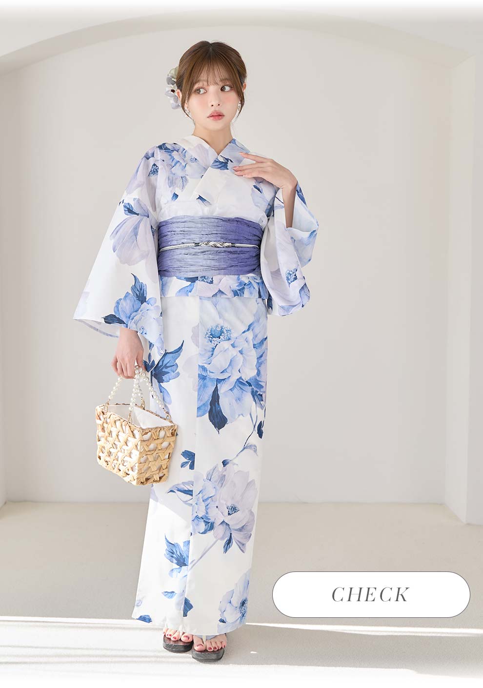 ちぃぽぽ(吉木千沙都)ちゃん着用 蒼花牡丹浴衣1