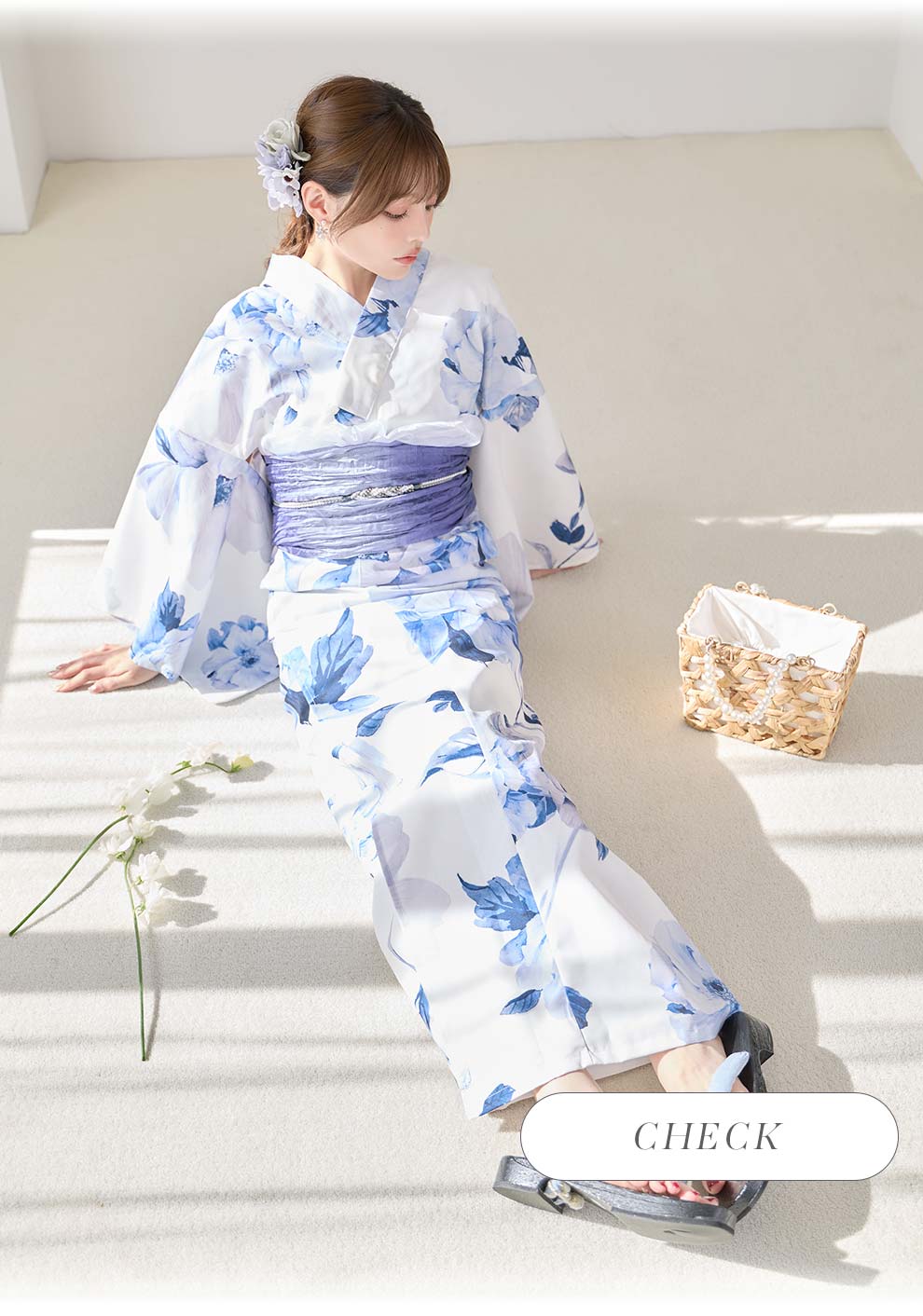 ちぃぽぽ(吉木千沙都)ちゃん着用 蒼花牡丹浴衣3