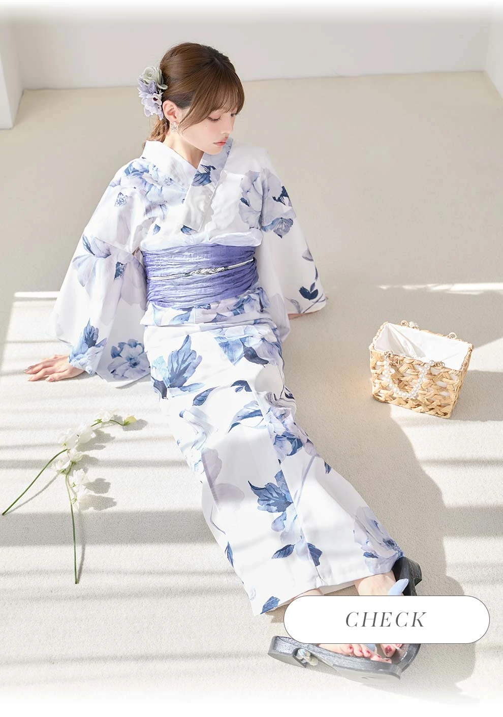 ちぃぽぽ(吉木千沙都)ちゃん着用 蒼花牡丹浴衣3