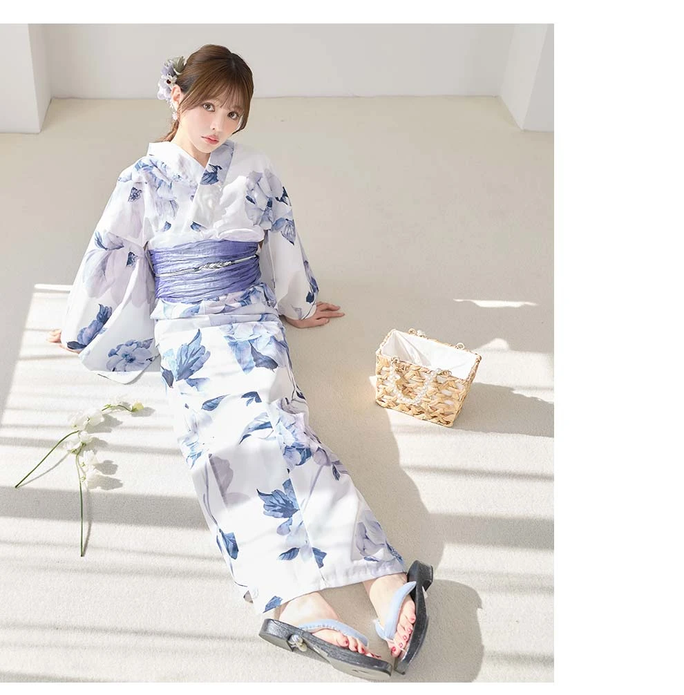 ちぃぽぽ(吉木千沙都)ちゃん着用 蒼花牡丹浴衣4