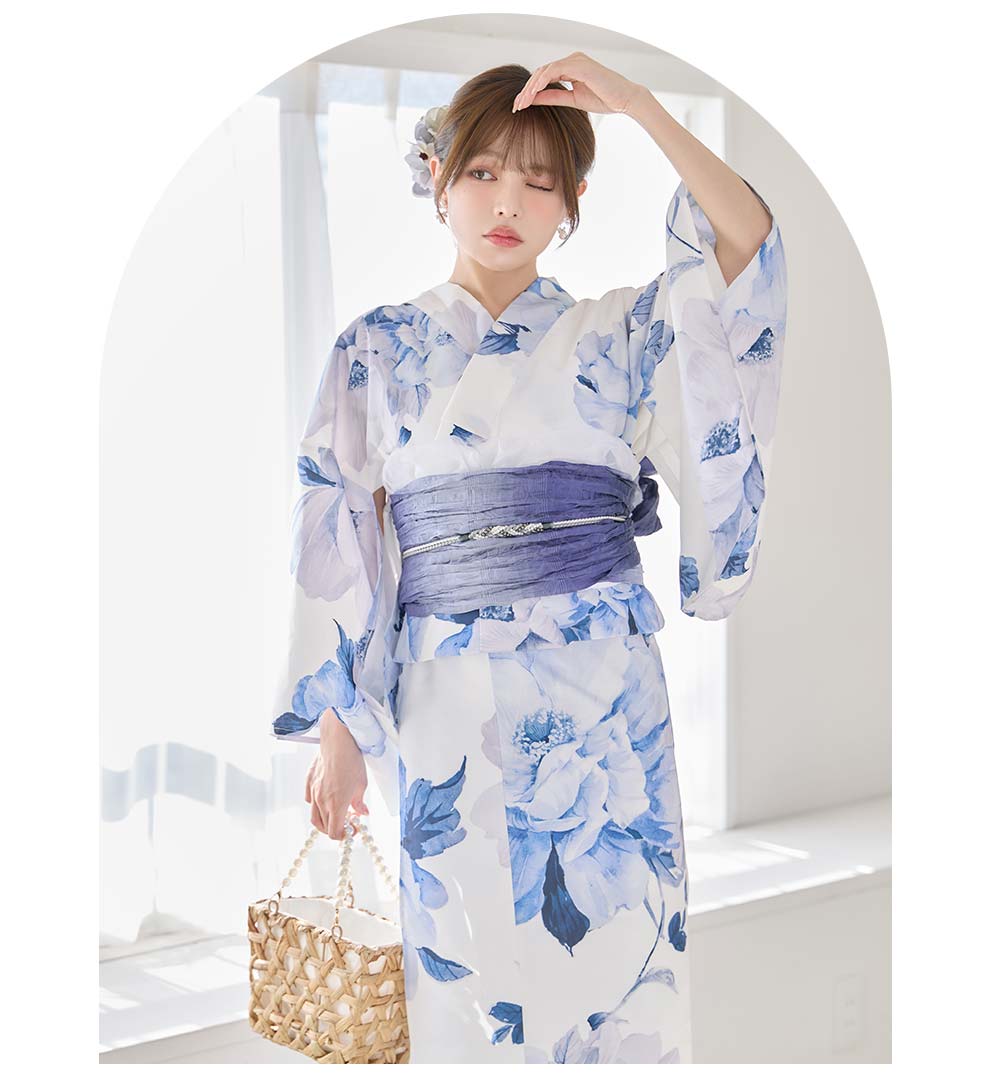 ちぃぽぽ(吉木千沙都)ちゃん着用 蒼花牡丹浴衣5