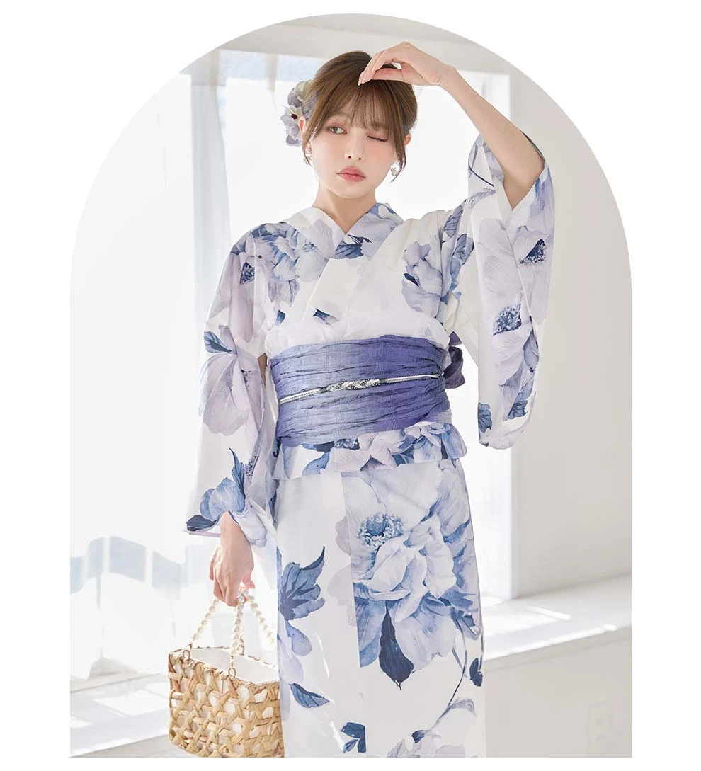 ちぃぽぽ(吉木千沙都)ちゃん着用 蒼花牡丹浴衣5