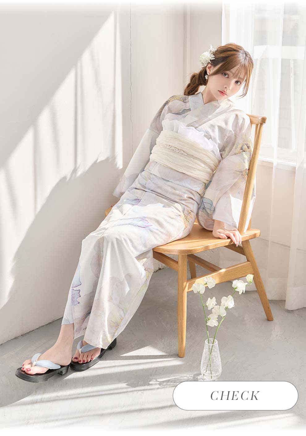 ちぃぽぽ(吉木千沙都)ちゃん着用 アイシーフラワー牡丹浴衣3